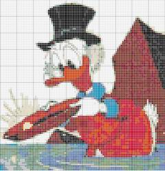 Schema punto croce Zio paperone (5)